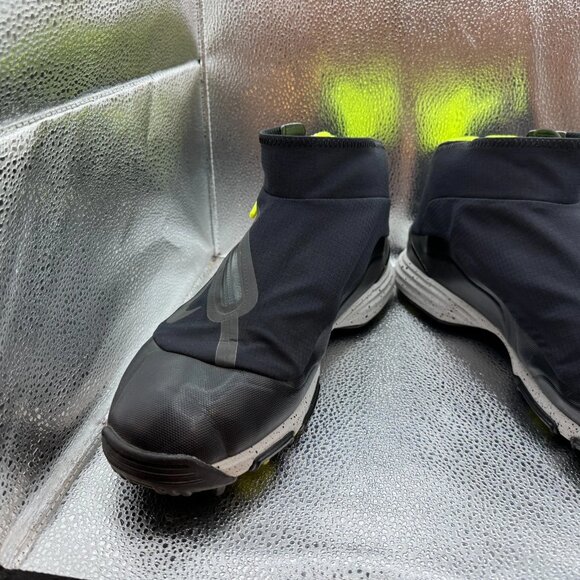 Size 12 Nike Lunar Bandon Mens Zip Up Mid‎ Black Volt Golf Shoes 552072-002 main image 4